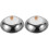2 Sets Stainless Steel Pot Lid With Wood Handle 4