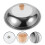 2 Sets Stainless Steel Pot Lid With Wood Handle 11