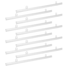 10 pvc hängeleiste mit klammern 30 cm für banner bilder karten