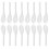 60Pcs Transparent Small Utensils 9