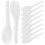 60Pcs Transparent Small Utensils 3