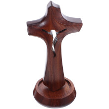 4Pcs Unfinished Wooden Cross Ornament For Easter Church Decoration
