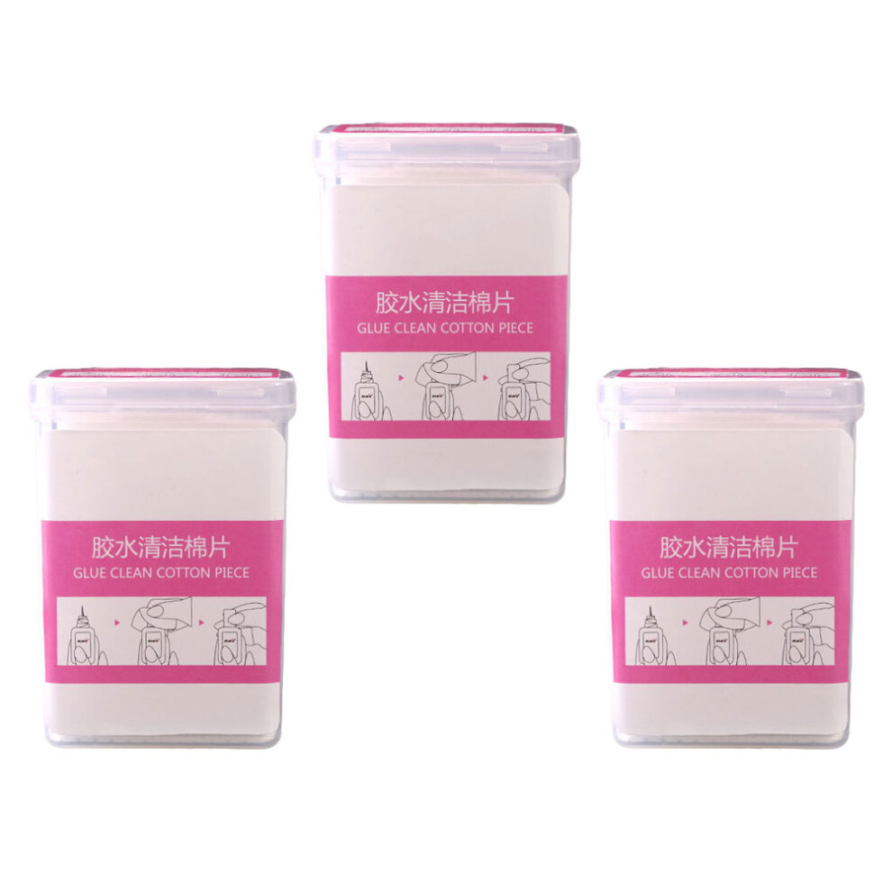 Inoomp 600 Sheets Eyelash Extension Glue Wipes Residue Remover Cleansing Pad