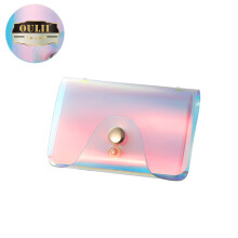 1Pc Clear Holographic Card Pack Holder for Travel and Storage