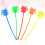 50Pcs Colorful Plastic Coconut Tree Stirring Sticks For Drinks 10