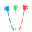 50Pcs Colorful Plastic Coconut Tree Stirring Sticks For Drinks 3