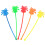 50Pcs Colorful Plastic Coconut Tree Stirring Sticks For Drinks 4