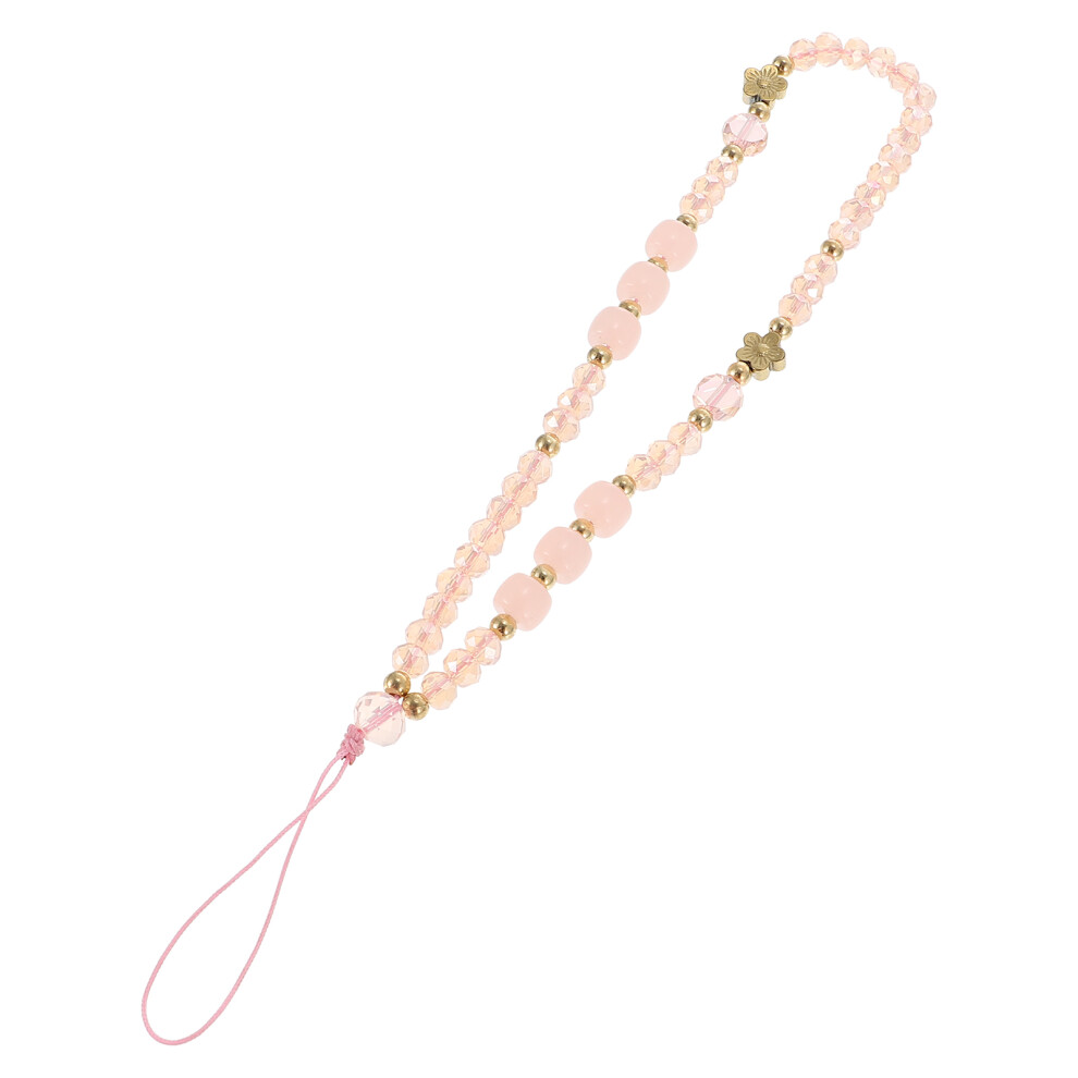 4Pcs Glass Beads Phone Chain Wrist Strap Anti-Lost Lanyard 031018101557