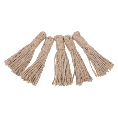5Pièces Pompons Suspendus En Corde De Chanvre Accessoires DIY 2