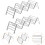 2 Pcs Rustproof Taco Stands Set Steel Color 4