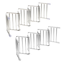 2 Pcs Rustproof Taco Stands Set Steel Color