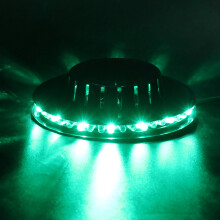 Sunflower Shaped Voice Activated Auto Rotating 48 Led Rgb Light Black