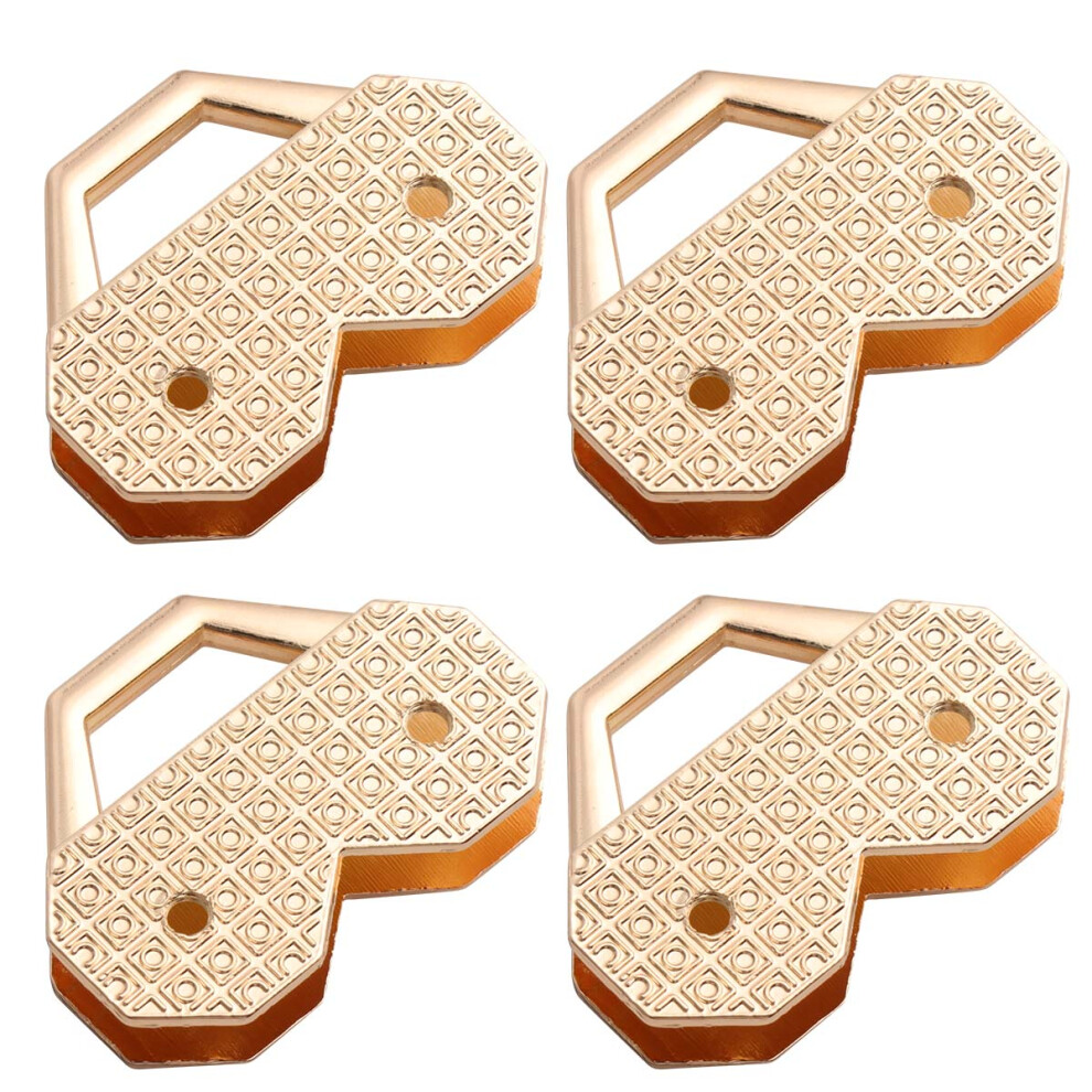 4Pcs Handbag Luggage Accessories Heart-Shaped Zinc Alloy Lock Golden-image-OPC-PKX8SCH-NEW