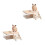 2Ensembles Litière Transparent Hamster ABS + Bois Avec Bac Échelle 9