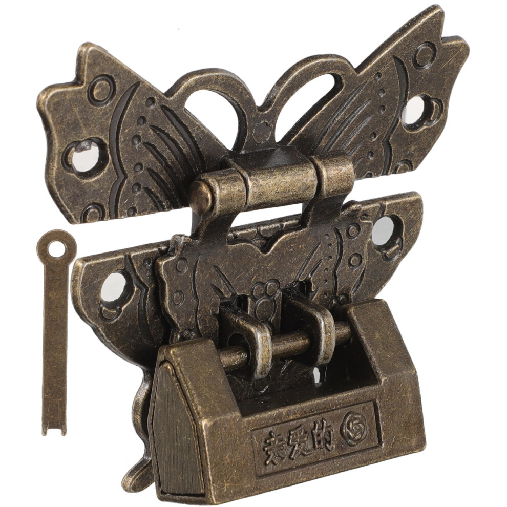 Antique Small Catch Buckle Jewelry Box Latch Chinese Padlock Lock 3353918933593