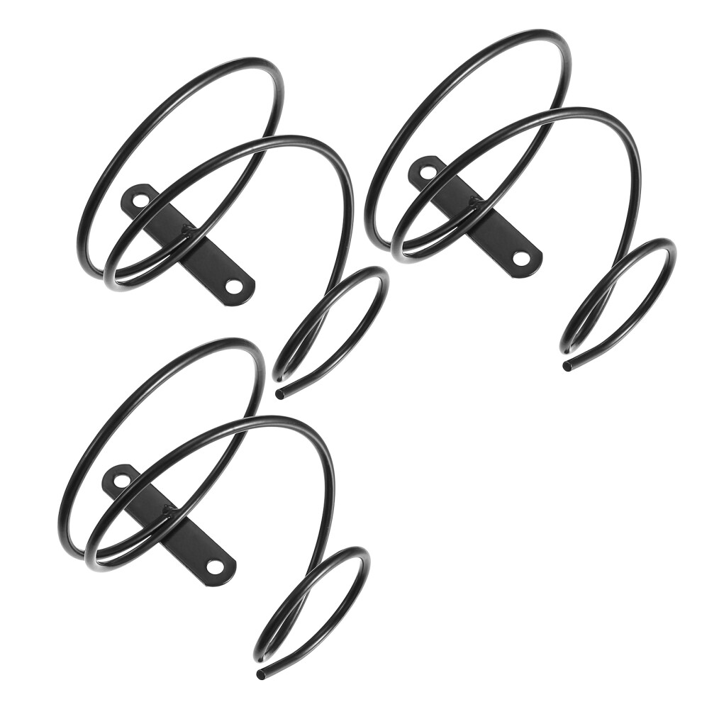 3Pcs Iron Wall Wine Rack Spiral Design Storage Holder-image-OPC-PKX8SM2-NEW
