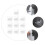 10 Pcs Adhesive Hook Rack Bathroom Holder Shampoo Bottle D 7