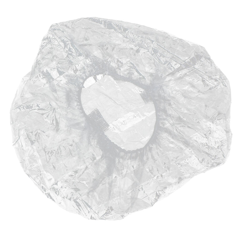 Aboofan 200Pcs Disposable Waterproof Shower Caps Transparent Pe
