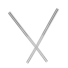 2 Pairs Stainless Steel Cooking Chopsticks For Noodles And Deep Frying