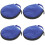 4Pcs Small Cd Case Round Storage Bag Dvd Holder 20 Capacity 5