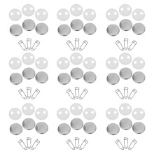 100 Sets Button Badge Parts Blank Diy Craft For Gift 25mm