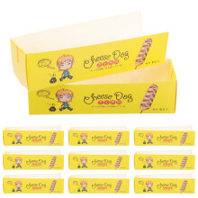 100Pcs Paper Hot Dog Boxes Carry Out Containers