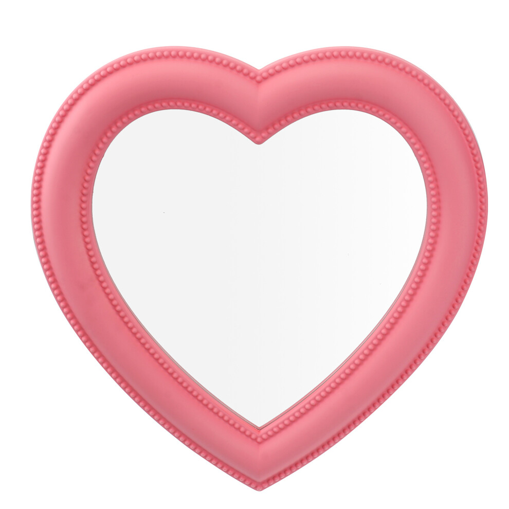 Artibetter Heart Shape Makeup Mirror For Wall Or Desktop Use