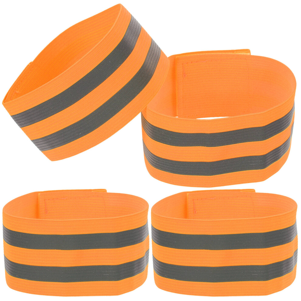 16 Pcs Practical Reflective Wristbands High Visibility Armbands 031018101977