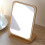 Single-Side Wooden Foldable Desktop Mirror 10