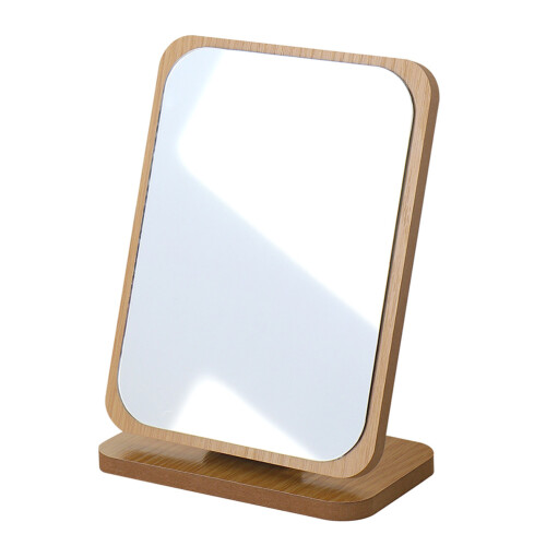 Single-Side Wooden Foldable Desktop Mirror 2