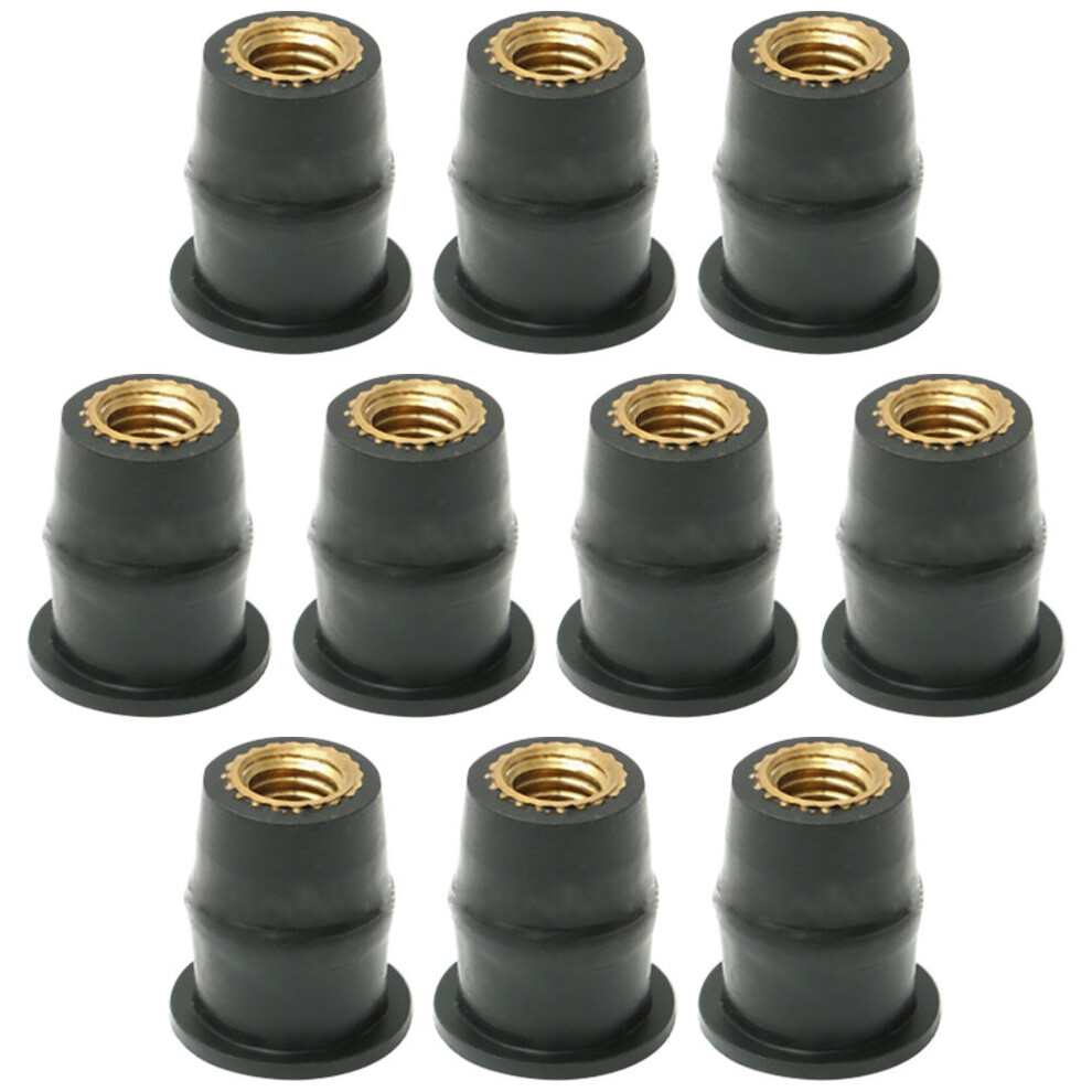 10Pcs Rubber Well Nuts For Motorcycle Windscreen Accessories 3353918971687