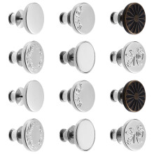 12 Pcs Instant Button Adjustable Jeans No Sew Waist Buckle