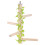 1Pc Parrot Standing Rack Tree Branch Bird Cage Pole 4 Fork Leaf Style 2