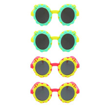 4Pcs Sunflower Clamshell Sunglasses For Party And Photography