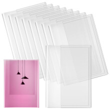 30 Pcs Clear Waterproof Reusable 16K Book Covers For Students