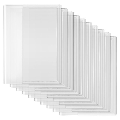 30 Pcs Clear Waterproof Reusable 16K Book Covers For Students 1