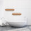 6 Pcs Bathroom Slipper Rack Wall Mounted Draining Shoes Shelf White 11