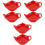 6 Pcs Ceramic Teabag Holder Reusable Teapot Shape For Kitchen 5
