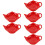 6 Pcs Ceramic Teabag Holder Reusable Teapot Shape For Kitchen 8