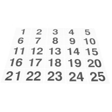 25Pcs Restaurant Table Numbers Tent Seating Reserved Signs For Guests