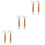 6 Pcs Wood Wallpaper Seam Roller For Internal External Corners 6