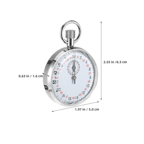 Stop Watch: Cronometro Meccanico 60 Secondi In Metallo 2