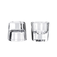 2Pcs Manicure Glass Crystal Cups Liquid Holder Tint Bowl Nail Tool