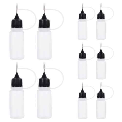 20 Unidades 10Ml Frascos Com Para Tinta Artesanato