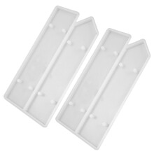 2St Silicone Doorplate Mold DIY Voor Decoratieve Epoxy