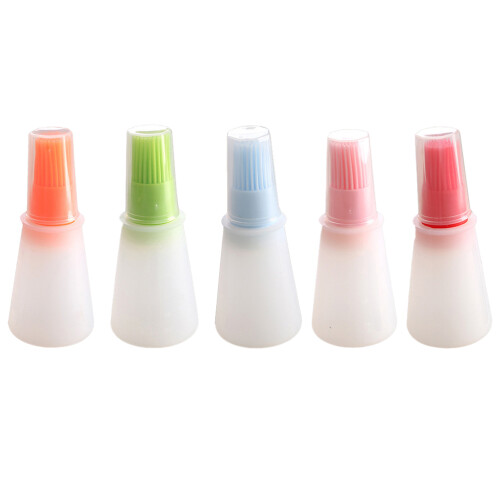 3 Sets 5Pcs 70Ml Silicone Oil Bottle Brushes Bbq Baking Tools