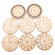 8 unidades 45 mm decorações redondas com de relógio