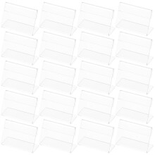 125 Pcs Acrylic Horizontal Price Display Holders For Table
