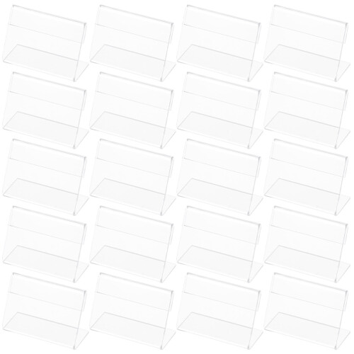 125 Pcs Acrylic Horizontal Price Display Holders For Table