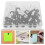 50 unid. tachinhas com para quadro de avisos 6